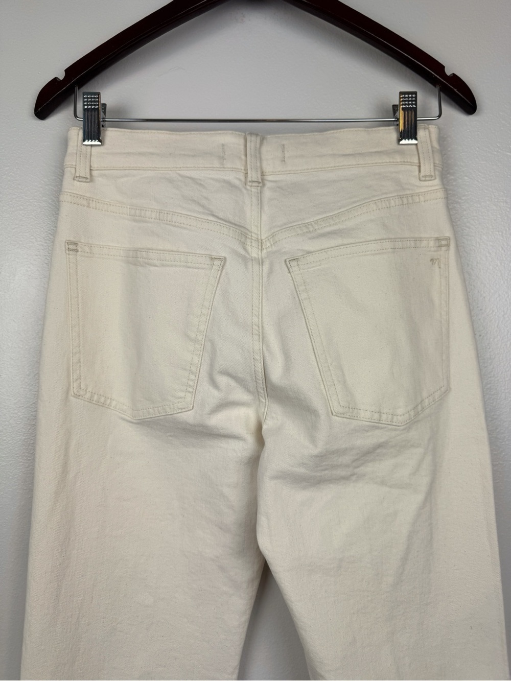 Madewell Relaxed Bootcut High Rise Comfort Stretch Jeans Cream Size 26 NWT - Picture 6 of 9